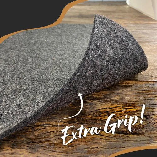Miniatura 8 de Nevlers Alfombrilla antideslizante de 6 x 9 pulgadas, tapete de agarre TPO de doble capa de fieltro de 1/4 pulgadas de grosor, agarre antideslizante