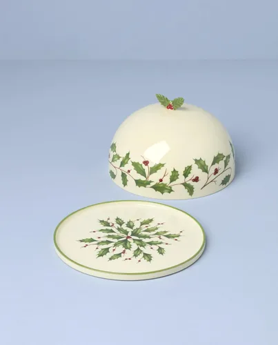 Miniatura 5 de Lenox 898272 Plato Cubierto Navideño, Pequeño, Navidad, Vajilla Festiva para Servir