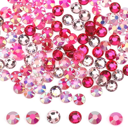 Miniatura 2 de Diamantes de imitación de resina con parte trasera plana, 21000 unidades de piedras preciosas de gelatina que no se calientan, 6