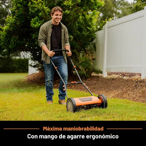 Miniatura 3 de LawnMaster LMRM1401 - Cortacésped con carrete de empuje (14 pulgadas, 5 cuchillas)