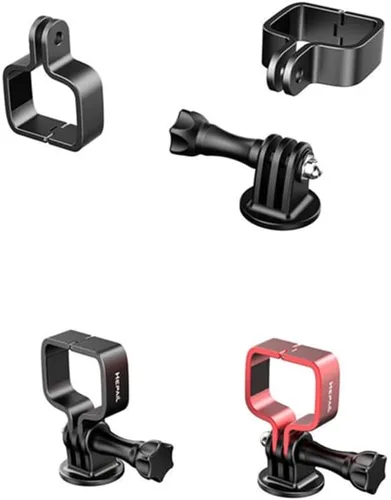 Miniatura 5 de Soporte de adaptador de expansión para DJI OSMO Pocket 3, soporte de adaptador de metal, cabeza de cardán, soporte de marco fijo, accesorios Rojo