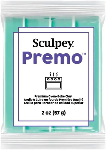 Arcilla polimérica para hornear en horno de Sculpey, verde menta, no tóxica, barra de 2 oz