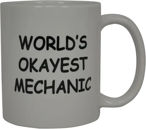 Miniatura 2 de Rogue River Tactical Divertida taza de café mecánica Wolds Okayest Mechanic, taza de novedad, gran idea de regalo para hombres, entusiastas