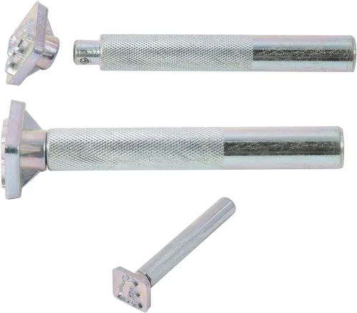 Miniatura 7 de Kit de 27 piezas de punzón estándar de cuero del alfabeto, 26 sellos del alfabeto de 3/4 pulgadas (0.748 in) y 1 mango de estampado