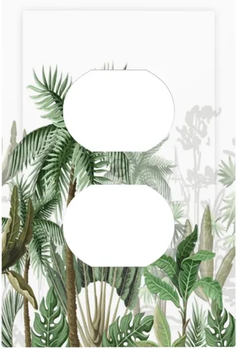 Miniatura 34 de Hojas de eucalipto, vegetación, flores de vid, sencillez, cubiertas decorativas de salida de 1 pandilla, placa de pared para interruptor de luz
