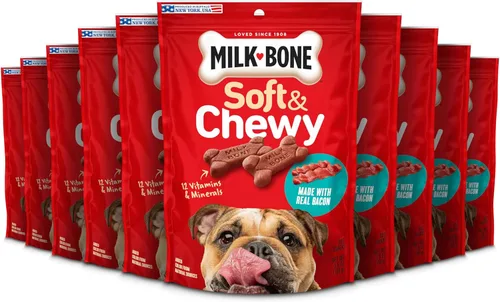 Miniatura 17 de Milk-Bone Golosinas blandas y masticables con receta de pollo para perros, 25 onzas (1 unidad)