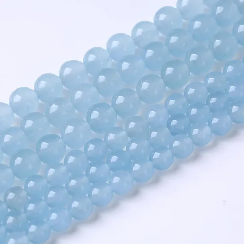 Miniatura 48 de 32 piezas de cuentas de piedra de jade de rodonita roja natural de 12 mm, cuentas sueltas redondas de piedra para fabricación de joyas, energía Jade