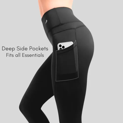 Miniatura 11 de CompressionZ - Leggings de compresión de cintura alta para mujer, para hacer yoga, correr, ir al gimnasio, fitness y entrenar a diario, pantalones