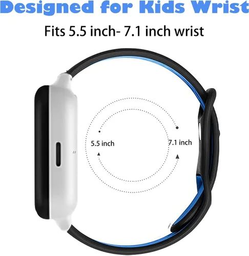Miniatura 4 de Correa deportiva de silicona compatible con Gizmo Watch 3 Adventure 3 2 1/Gabb Watch 3e 3 2 1/syncup/Cosmo JrTrack Watch Band, 0.78 pulgadas suave
