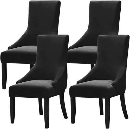 Miniatura 36 de Juego de 1 fundas elásticas para silla con respaldo de ala, protector reutilizable para silla de brazo, protector lavable para silla de comedor