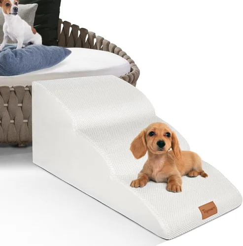Miniatura 30 de Topmart High Density Foam Pet Steps 2 Tiers,11.8" High,Non-Slip Dog Stairs,Soft Foam Dog Ramp Ladder,Best for Injured,Older Cats,Pets with Joint