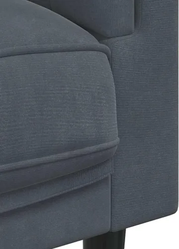 Miniatura 5 de vidaXL Sofá con cojines de 2 plazas, sofá tapizado, sofá biplaza para sala de estar en casa, sofá de dos plazas, estilo moderno, terciopelo gris