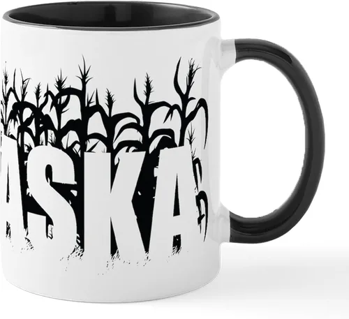 Miniatura 84 de CafePress I Love Nebraska Taza de café de cerámica de 11 oz (11.0 fl oz)