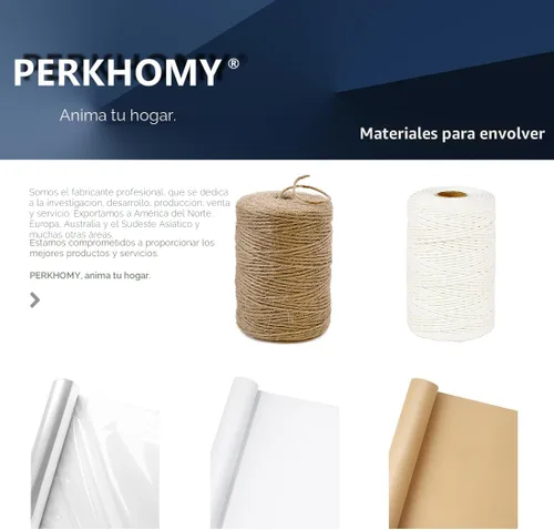 Miniatura 3 de PerkHomy - Rollo de papel kraft marrón de 17.5 x 1.200 pulgadas (100 pies) para envoltura de regalos, tablón de anuncios, manualidades, ramo