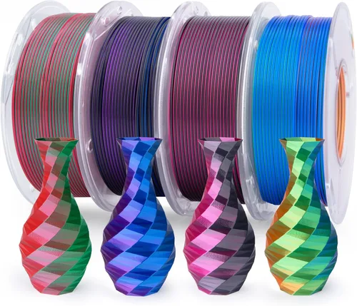 Miniatura 33 de ELEGOO Filamento PLA Seda Cobre 1.75mm 1KG, Filamento para Impresora 3D con Precisión Dimensional +/- 0.02mm, Carrete de 1kg (2.2lbs) Compatible