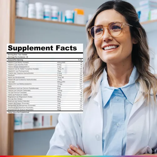 Miniatura 3 de Health & Her Multivitamínico para mujeres con ciclos naturales mensuales - Suplementos para mujeres - Apoyo nutricional y bienestar para el ciclo