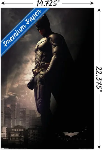 Miniatura 3 de Trends International DC Comics Movie - Póster de pared de Batman en las sombras, 14.725 x 22.375 pulgadas, versión premium sin marco