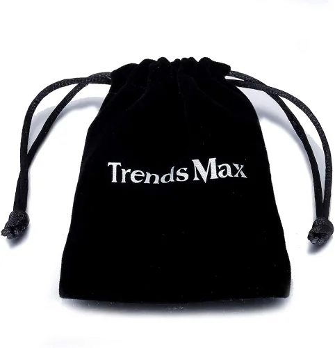 Miniatura 6 de Trendsmax - Collar con colgante de letra inicial para hombre y mujer chapado en oro amarillo cadena de acero inoxidable A Z 22 pulgadas