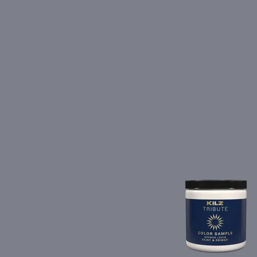 Miniatura 43 de KILZ TRIBUTE Pintura e imprimación, para interiores, semibrillante, Vintage Indigo, 1 galón Índigo Victoria