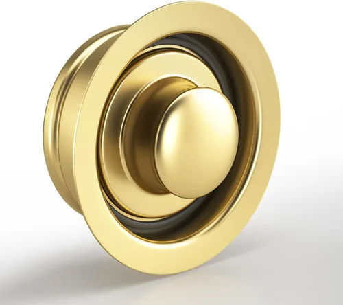 Miniatura 8 de Brida de eliminación de basura para fregadero de cocina, tapón de fregadero de acero inoxidable de 3-1/2 pulgadas, apertura de drenaje estándar