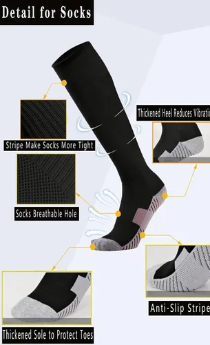 Miniatura 5 de Thaplay BaseballSoftball Belt for Kids Boys Youth Men Women Adult (2 Pairs of Socks and Belt) With 2 Pairs Baseball socks