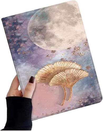 Miniatura 13 de kaitesi Funda floral compatible con iPad 6ª 5ª generación 9.7 pulgadas iPad Air/Air 2, diseño de flores, bonita funda inteligente de piel delgada