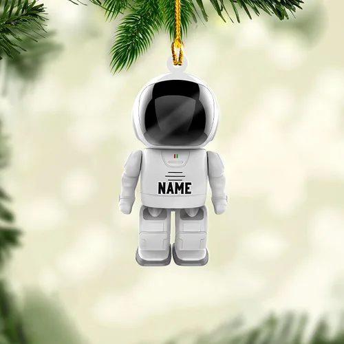 Miniatura 15 de Adorno de robot personalizado 2025, adornos de robot para árbol de Navidad, adorno de robótica, decoración colgante para árbol de Navidad (Robot1)