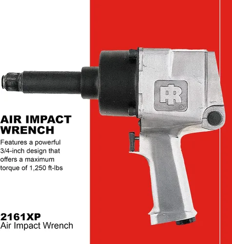 Miniatura 2 de Ingersoll Rand 261-3 - Llave de impacto neumática de 3/4 pulgadas, par de torsión hacia adelante de 1100 pies-libras, empuñadura tipo pistola