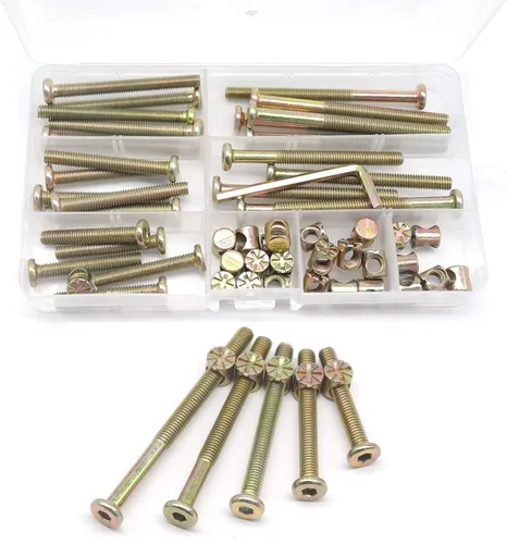 Dream on me, Delta, Graco, Fisher - Kit de tornillos y pernos para cuna – 25 piezas M6-0.039x1.575 in/1.969 in/2.362 in/2.756 in/3.150 in muebles