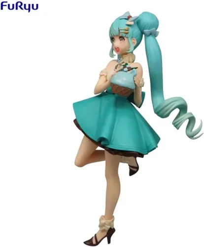 Miniatura 3 de Furyu Hatsune Miku: Figura de la serie Sweet Sweets de chocolate y menta, multicolor