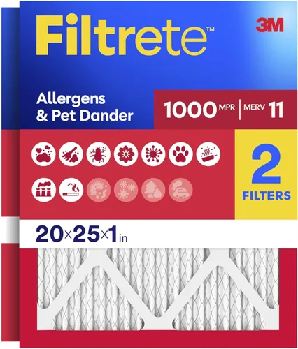 Miniatura 18 de Filtrete - Filtro de aire para aire acondicionado y calefactor, 12 x 12 x 1 pulgadas, MPR 1 MERV 11, defensa contra alérgenos, paquete de 2