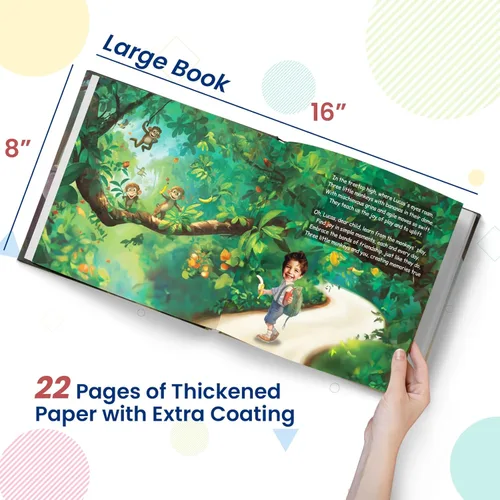 Miniatura 6 de Libro de cuentos personalizado para niños, increíble aventura en el zoológico, nombre y foto personalizados, regalos para bebés, historia atractiva