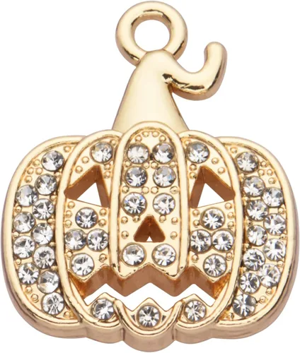 Miniatura 50 de Paquete de 20 dijes de diamantes de imitación chapados en oro, accesorios de cristal para collares, pulseras, joyería, manualidades, bricolaje