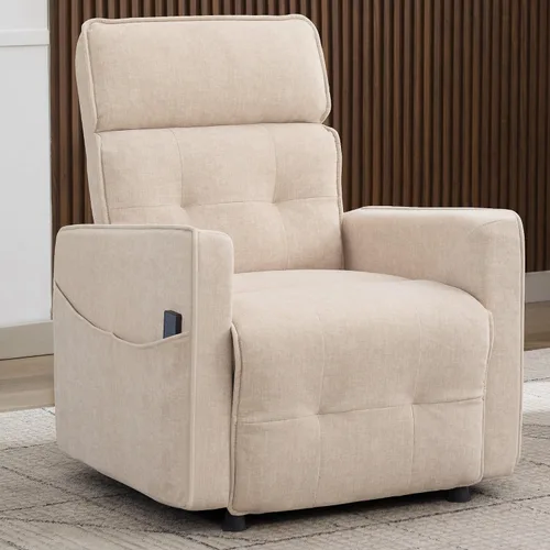 Miniatura 10 de Korser Silla reclinable eléctrica para adultos, sillas reclinables eléctricas para sala de estar, cómodas sillas reclinables de cachemira con ajuste