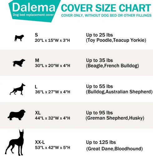 Miniatura 2 de Funda para Cama de Perro, Impermeable de Plástico Resistente DIY Funda para Cama de Mascotas, Antiadherente al Pelo Fácil de Limpiar Fundas