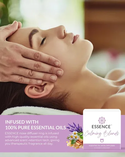 Miniatura 6 de HONÉ - Anillo difusor nasal de esencia relajante – Anillos nasales de silicona con aceite esencial de aromaterapia para el estrés y el apoyo