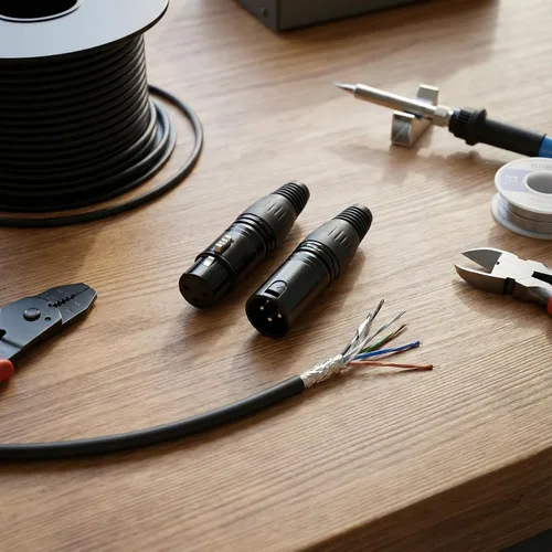 Miniatura 5 de 10 pares DMX XLR 3 Pin Macho/Hembra Audio Mic Snake Plug Audio Micrófono Cable Conector, Carcasa Negra