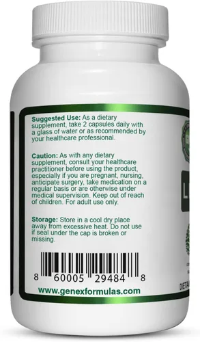 Miniatura 3 de Genex Formulas Suplemento de melena de león con extracto de melena de león 100% - Suplemento de apoyo cerebral nootrópicos 1000 mg/porción