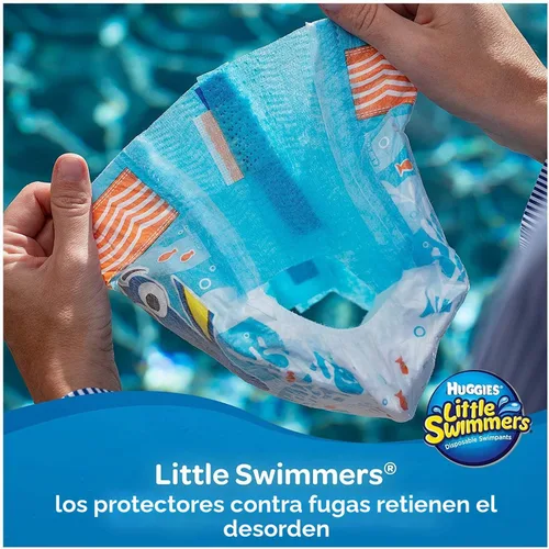 Miniatura 3 de Huggies Little Swimmers - Pantalones de natación desechables, S (15-34 libras), 12