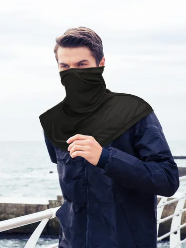 Miniatura 4 de SATINIOR Pasamontañas de 3 piezas, protección solar, cubierta para el cuello, pasamontañas de verano, máscara facial para motocicleta para hombres