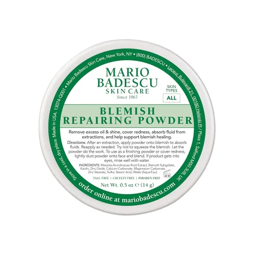 Mario Badescu Polvo facial reparador de manchas curativas especiales para pieles grasas y problemáticas, reduce el brillo de la zona T,