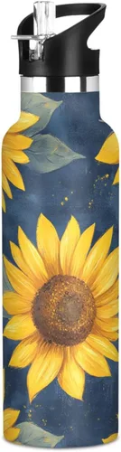 Miniatura 23 de Reusable Water Bottles with Straw Lid Nature Shark Pirate Style Vacuum Insulated Leakproof and BPA Free for Travel, Camping, Sports 06