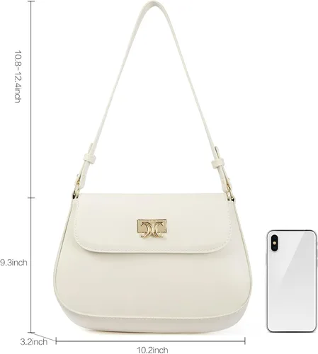 Miniatura 6 de CLUCI Monederos para mujer, bolso de hombro pequeño, lindo embrague de diseñador, bolsos de cuero cruzados, bolso Hobo, Hobo