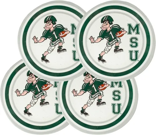 Miniatura 9 de Magnolia Lane NCAA - Juego de 4 platos de melamina de 10.5 pulgadas, perfectos para el día del juego, barbacoas, Acción de Gracias, junto a