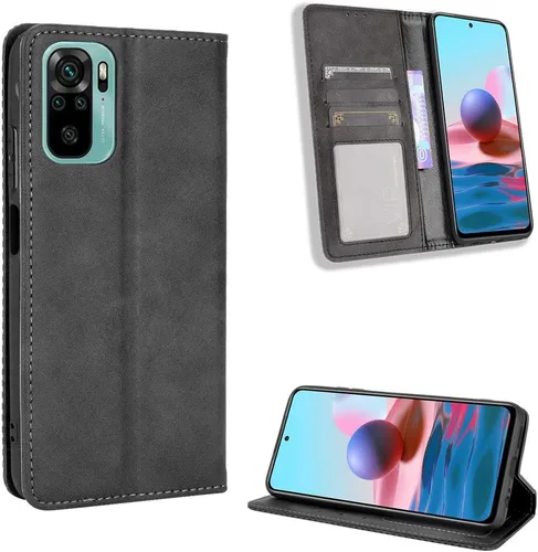 Miniatura 44 de Funda para Xiaomi Poco M5S Funda de cuero, Funda para Xiaomi Redmi Note 10S, Funda para Xiaomi Redmi Note 10 4G M2101K7AG M2101K7AI M2101K7BG Funda