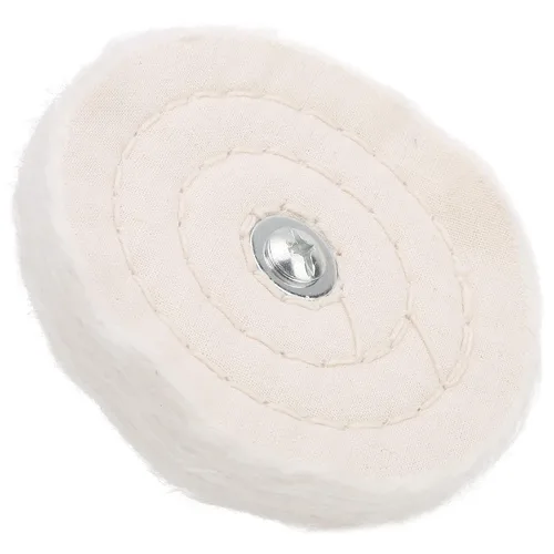 Miniatura 7 de ViaGasaFamido Kit de rueda de pulido de tela blanca para taladro, herramientas de pulido de espejo de algodón de tipo plano con mango para joyería