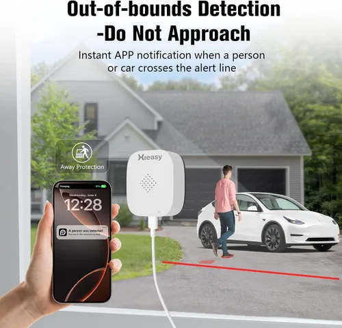Miniatura 5 de Cámara de ventana de 4MP 2.5K, sin suscripción mensual, visión nocturna a todo color, detección de movimiento inteligente AI, WiFi de doble banda