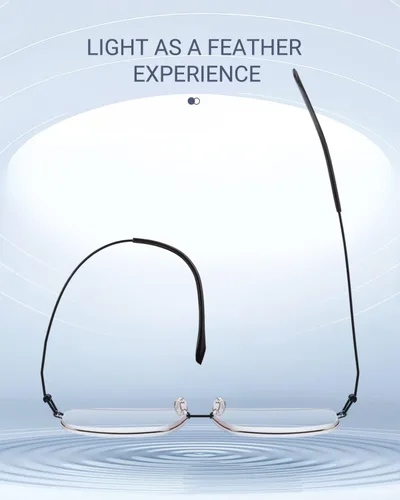 Miniatura 4 de TERAISE Ultra Light Reading Glasses Men Women Blue Light Blocking Readers Comfortable Screwless Computer Eyeglasses
