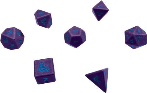 Miniatura 4 de Ultra PRO - Juego de 7 dados RPG Underdark para Phandelver y abajo: El obelisco destrozado para mazmorras y dragones, dados poliédricos