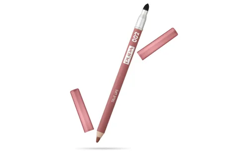 Pupa Milano True Lips - Delineador de labios mezclable, color de forro mate de doble punta y pincel, ligero y cremoso, hidratante, de alto pigmento,